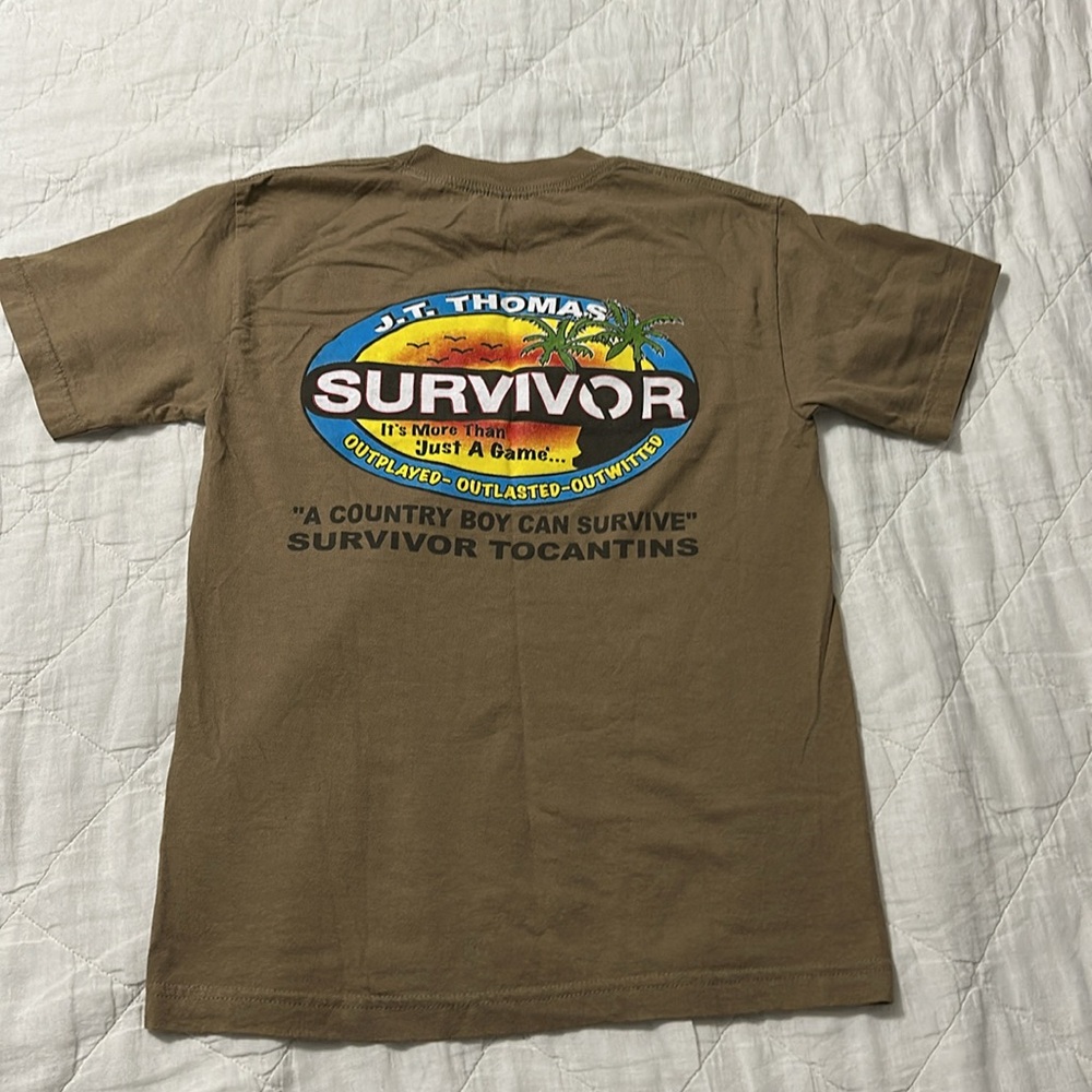 Survivor TV Show 2009 Winner Signed Tee JT Thomas